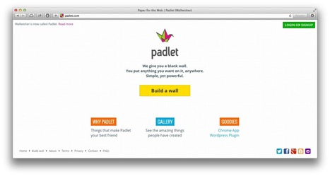 An introductory guide to Padlet: Nathan Hall | Moodle and Web 2.0 | Scoop.it