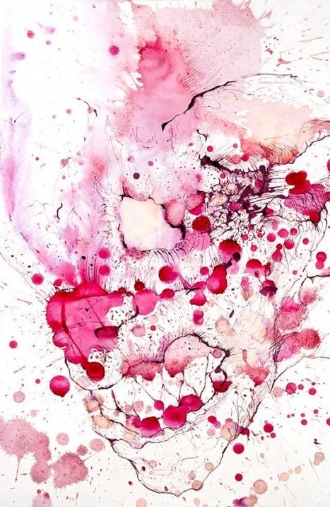 German Artist Creates Art from Chaotic Splotches of Tea, Coffee and Juice | Strange days indeed... | Scoop.it