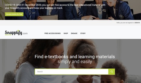 Snapplify - free access to educational material and eBooks and resources during school closures | iGeneration - 21st Century Education (Pedagogy & Digital Innovation) | Scoop.it