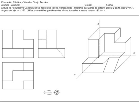 Dibujo Técnico I. Perspectiva caballera | tecno4 | Scoop.it