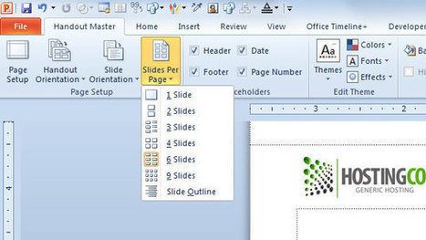 Creating a PowerPoint Handouts Template with a Company Logo | PowerPoint Presentation | PowerPoint Tips & Presentation Design | Scoop.it
