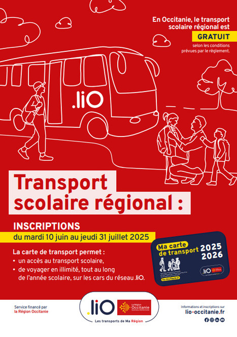 Les inscriptions pour les transports scolaires régionaux sont ouvertes | Vallées d'Aure & Louron - Pyrénées | Scoop.it