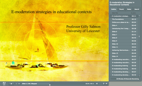 E-moderation Strategies in Educational Contexts - Gilly Salmon | Voices in the Feminine - Digital Delights | Scoop.it