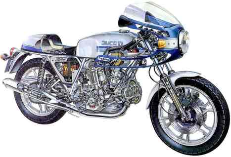 Today's Deja View - Beautiful Ducati 900ss Cutaway - Silodrome.com | Ductalk: What's Up In The World Of Ducati | Scoop.it