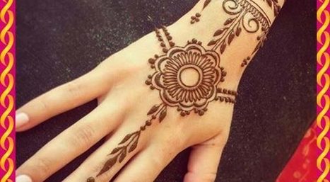 Simple Mehndi Designs Images For Girls Step By
