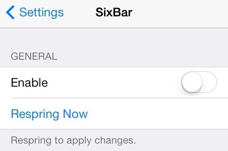 SixBar: enable the black and white status bar from iOS 6 | Jailbreak News, Guides, Tutorials | Scoop.it