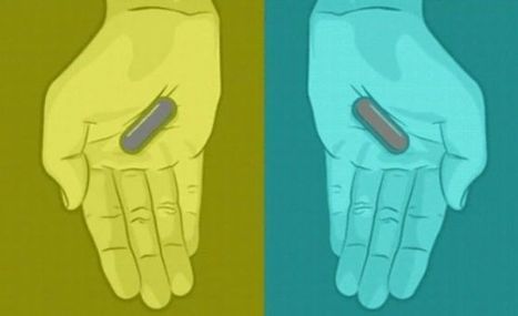 Ilusión óptica: De qué color ves estas pastillas, ¿grises o una roja y otra azul? | Salud Visual 2.0 | Scoop.it
