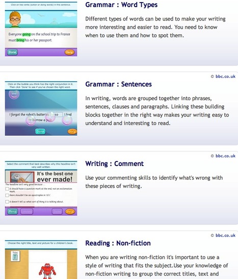 Crickweb | KS2 Literacy - Activities for Learning English | Digital Delights for Learners | Scoop.it