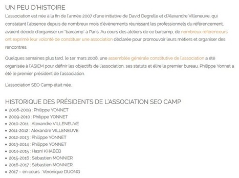 Je deviens la premi&egrave;re Pr&eacute;sidente du SEO Camp #association #reussite #courage | Search engine optimization : SEO | Scoop.it