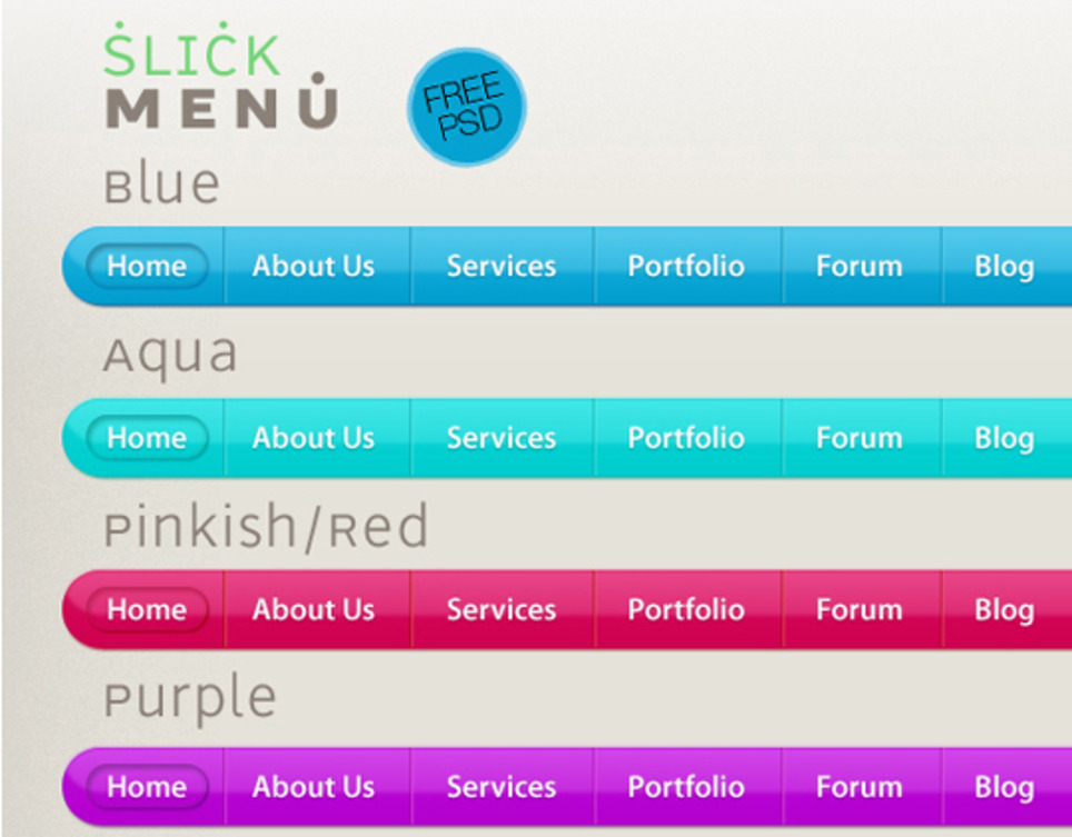70 Free PSD Web UI Elements For Designers | WebsiteDesign | Scoop.it