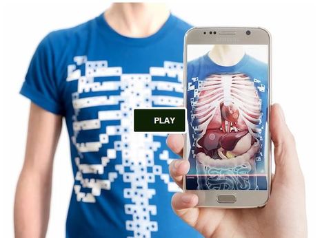 Learn About Human Anatomy With This Cool Augmented Reality T-Shirt | ware[z]house v.2.1 | Scoop.it