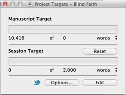 Scrivener's Word Target Display | Scrivener, lecture et &eacute;criture num&eacute;rique | Scoop.it