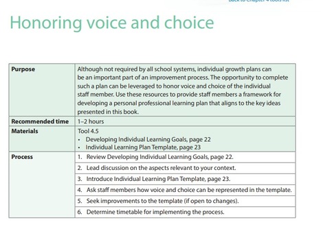 Honoring voice and choice | Professional Learning Design | Scoop.it