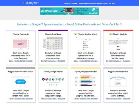 Flippity.net: Easily Turn Google Spreadsheets into Flashcards and Other Cool Stuff - #Eduk8me | A1Uutiset | Scoop.it