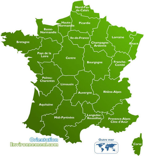 Carte de France des formations en environnement | M&eacute;tiers et emploi de l'&eacute;conomie verte | Scoop.it
