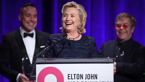 Hillary Clinton Accepts First Founder's Award at Elton John AIDS Benefit | Health, HIV & Addiction Topics in the LGBTQ+ Community | Scoop.it