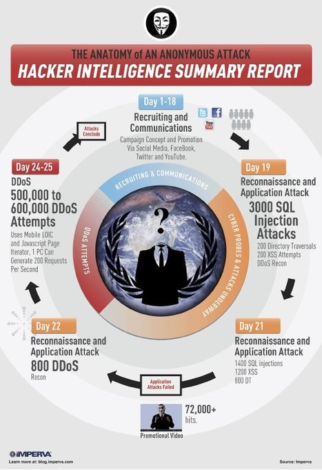 Anatomie d’une attaque informatique des Anonymous [Infographie] | Time to Learn | Scoop.it