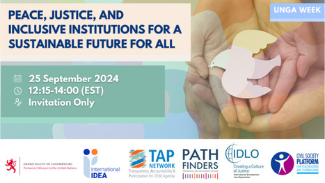 Peace, Justice, and Inclusive Institutions for a Sustainable Future for All | Global Public Goods and Bads, Culture, Social Policy, Population and Migration, NGO's, NonProfit | Scoop.it