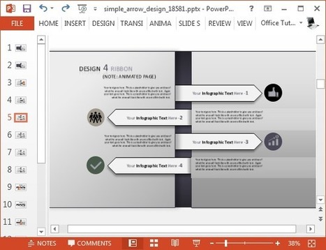 Slim Arrow Animated Timeline PowerPoint Template | PowerPoint Presentation | PowerPoint presentations and PPT templates | Scoop.it