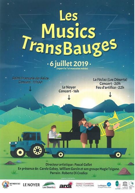 Grand Chambéry : "Le 06/07 de 11h30 à 23h00 «Music's TransBauges» | Ce monde à inventer ! | Scoop.it
