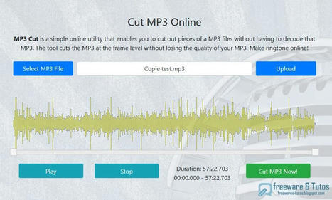 MP3 Cut : un outil en ligne gratuit pour découper les fichiers MP3 | Freewares | Scoop.it