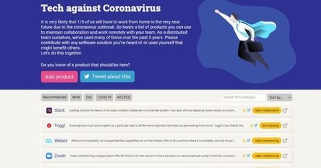 La tecnología contra el coronavirus, una lista de programas que pueden ayudar | Educación, TIC y ecología | Scoop.it