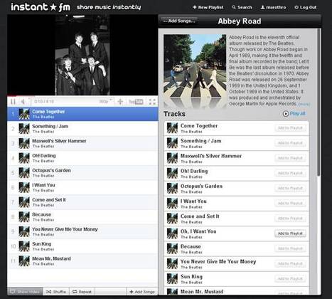 Instant.fm cr&eacute;ez vos playlist &agrave; partir de youtube | Freewares | Scoop.it