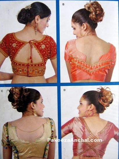 Designer Wear Saree Blouse Back Designs, Open Back String Blouse Designs | Indian Fashion Updates | Scoop.it