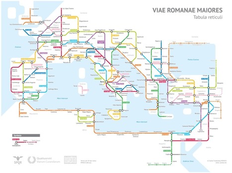 If the roads of Ancient Rome were a subway system [INFOGRAPHIC] | IELTS, ESP, EAP and CALL | Scoop.it