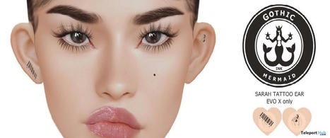 Sarah Ear Tattoo For Lelutka EvoX Orsy Event 1L Promo Gift by Gothic Mermaid | Teleport Hub - Second Life Freebies | Second Life Freebies | Scoop.it