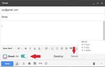 Dmail lets you create self destructing email | Time to Learn | Scoop.it