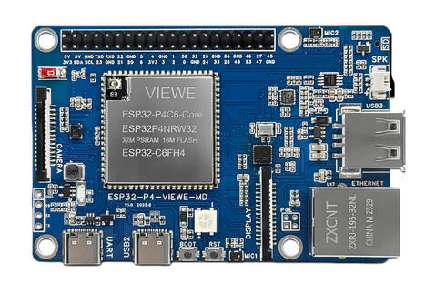 ESP32-P4-Pi-VIEWE - A Raspberry Pi-inspired ESP32-P4 + ESP32-C6 board with Ethernet, USB, 40-pin GPIO header, and more - CNX Software | Embedded Systems News | Scoop.it