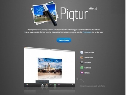 Piqtur, un service en ligne gratuit et minimaliste pour embellir une photo | Autour du Web | Retouches et effets photos en ligne | Scoop.it