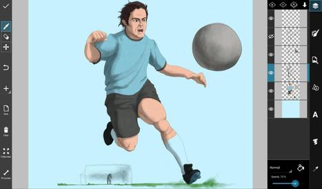 How to Draw a Soccer Scene with PicsArt Drawing Tools | Drawing and Painting Tutorials | Scoop.it