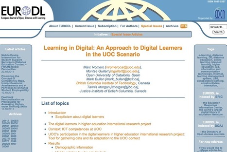 European Journal of Open, Distance and E-Learning | gpmt | Scoop.it