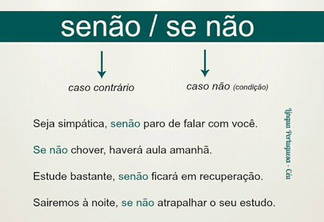 SEN&Atilde;O OU SE N&Atilde;O? | APOIO AO ESTUDO | Scoop.it