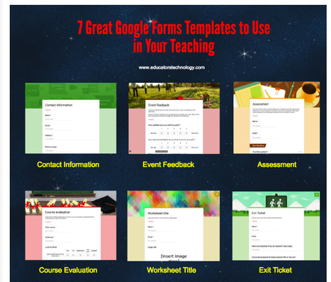 Seven great Google Forms templates to use in your teaching | Creative teaching and learning | Scoop.it