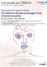 Les jeudis du : &ldquo;De l&rsquo;addiction sexuelle au passage &agrave; l&rsquo;acte (violences sexuelles)" - Dr V&eacute;ronique Fonteille et Mme C&eacute;cile Miele < | GRIEPS | Scoop.it