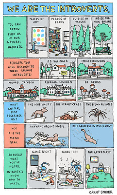 An illustrated ode to introverts by Grant Snider.... | Highly Sensitive | Scoop.it