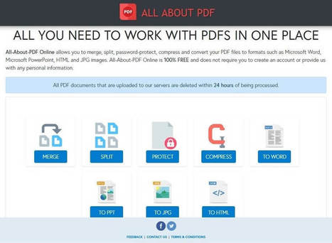 All About PDF: herramientas web gratis para editar y convertir PDF | Las TIC en el aula de ELE | Scoop.it