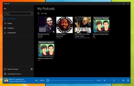 Windows Central : "Grover Pro, the universal Windows 10 app for all your podcast needs | Ce monde à inventer ! | Scoop.it