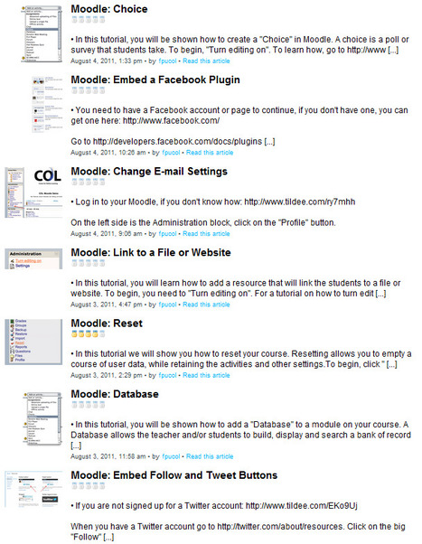 48 text/image Moodle Tutorials from @OfficialTildee&nbsp;|&nbsp;Moodle News | moodle3 | Scoop.it