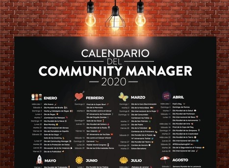 ELBLOGDEFORMACION: Calendario del Community Manager 2020 #infografia #infographic #socialmedia | Educación, TIC y ecología | Scoop.it