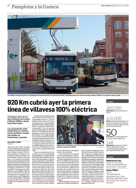 920 Km cubrió ayer la primera línea de villavesa 100% eléctrica | Movilidad, logística, transporte | Scoop.it