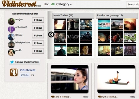 Curate Your Video Playlists with a Pinterest for Videos-Only: Vidinterest | El rinc&oacute;n del Social Media | Scoop.it