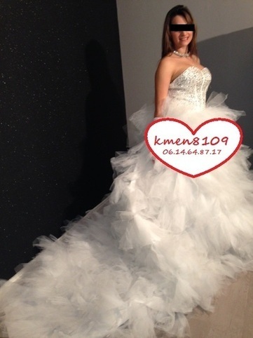 Robe de mariée strass neuve, bustier corset perlé à la main | Robes de mariée d'occasion | Scoop.it