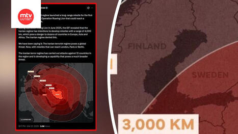 Israel julkaisi kartan siit&auml;, miten pitk&auml;lle Iran voi iske&auml; &ndash; Suomi ja Ruotsi varastivat huomion | 1Uutiset - Lukemisen t&auml;hden | Scoop.it