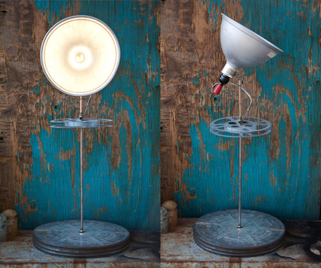 Hollywood Reel Upcycled Lamp | Recyclart | 1001 Light ideas ! | Scoop.it