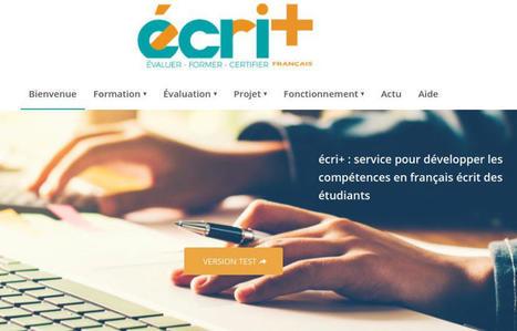 EcriPlus. Ameliorer l’expression écrite des étudiants | Les outils du Web 2.0 | Scoop.it