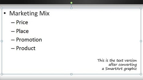 How to convert a diagram to text in PowerPoint | PowerPoint Presentation | PowerPoint presentations and PPT templates | Scoop.it